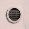 Czerpnia Ścienna Aluminiowa fi 125 mm Okrągła wentylacyjna z siatką