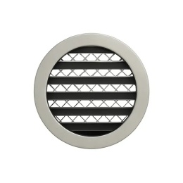 Czerpnia Ścienna Aluminiowa fi 200 mm Okrągła wentylacyjna z siatką