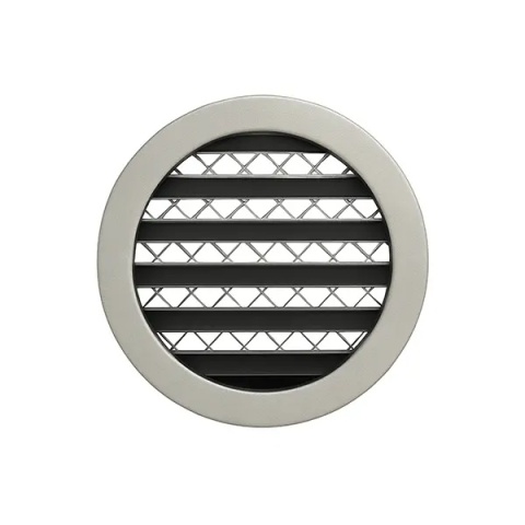 Czerpnia Ścienna Aluminiowa fi 400 mm Okrągła wentylacyjna z siatką