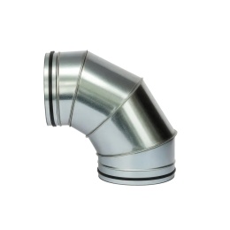 Kolano wentylacyjne segmentowe 90° fi 450 mm ocynkowane z uszczelką