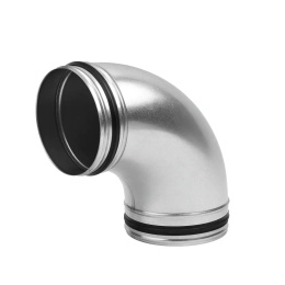 Kolano wentylacyjne tłoczone 90 stopni z uszczelką