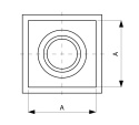 Podstawa dachowa ocynk B II Ø 100 mm